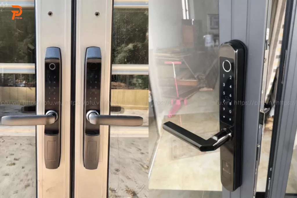 Khóa cửa vân tay của nhôm