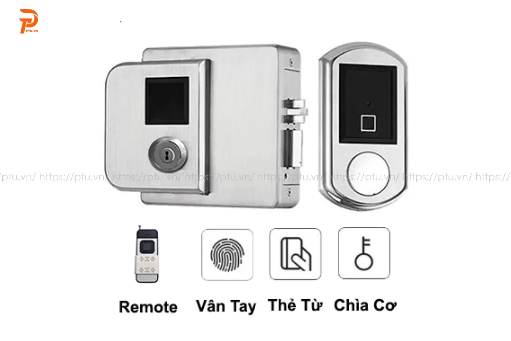 khóa vân tay cửa cổng