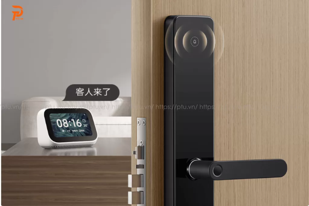 khóa vân tay cửa gỗ
