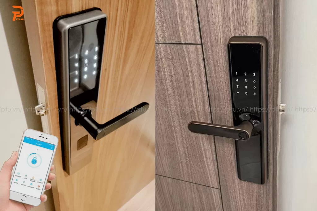 khóa vân tay cửa gỗ