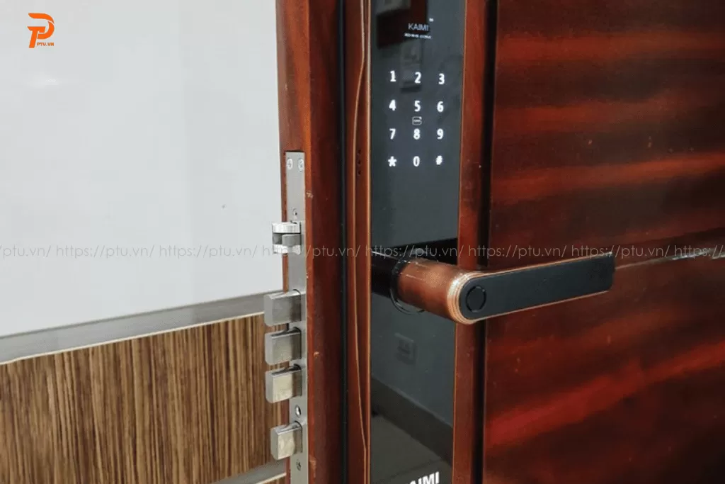khóa vân tay cửa gỗ