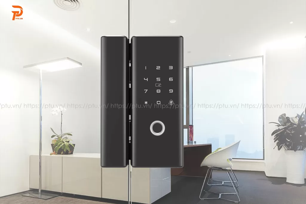 khóa vân tay cửa kính