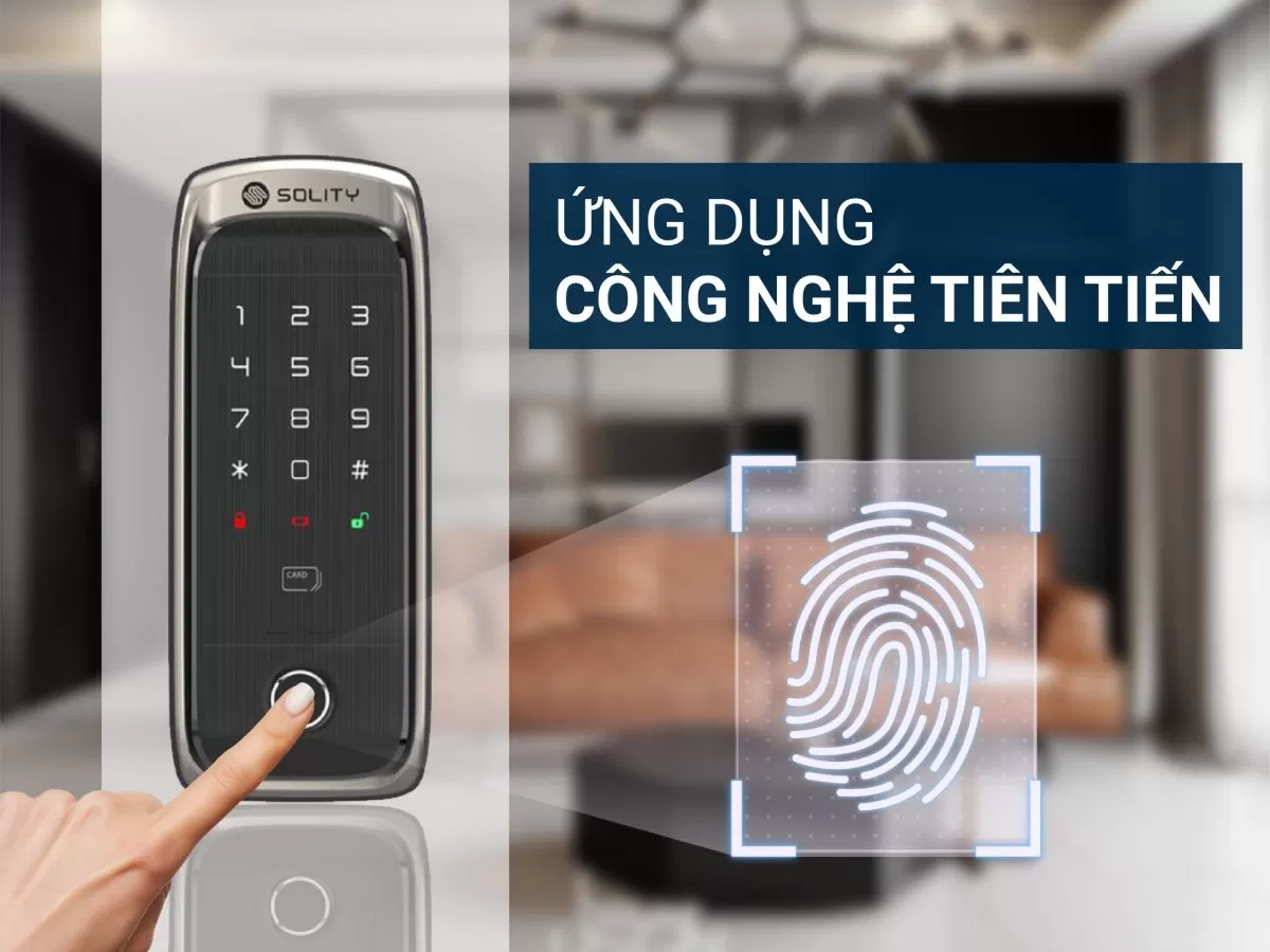 cách sử dụng khoá cửa vân tay