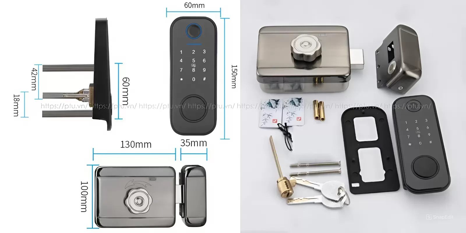 khóa vân tay cho cửa cổng