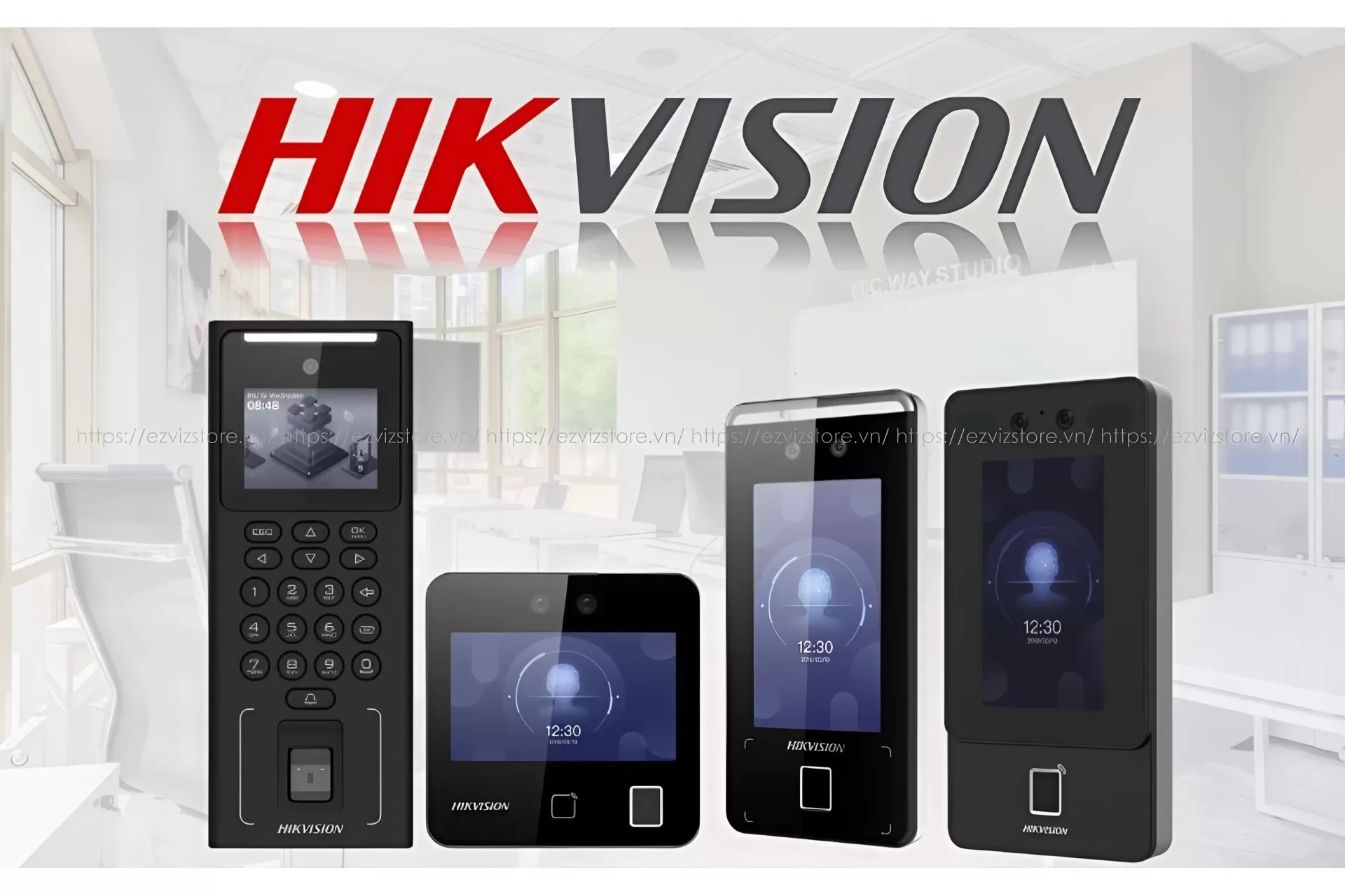 máy chấm công hikvision