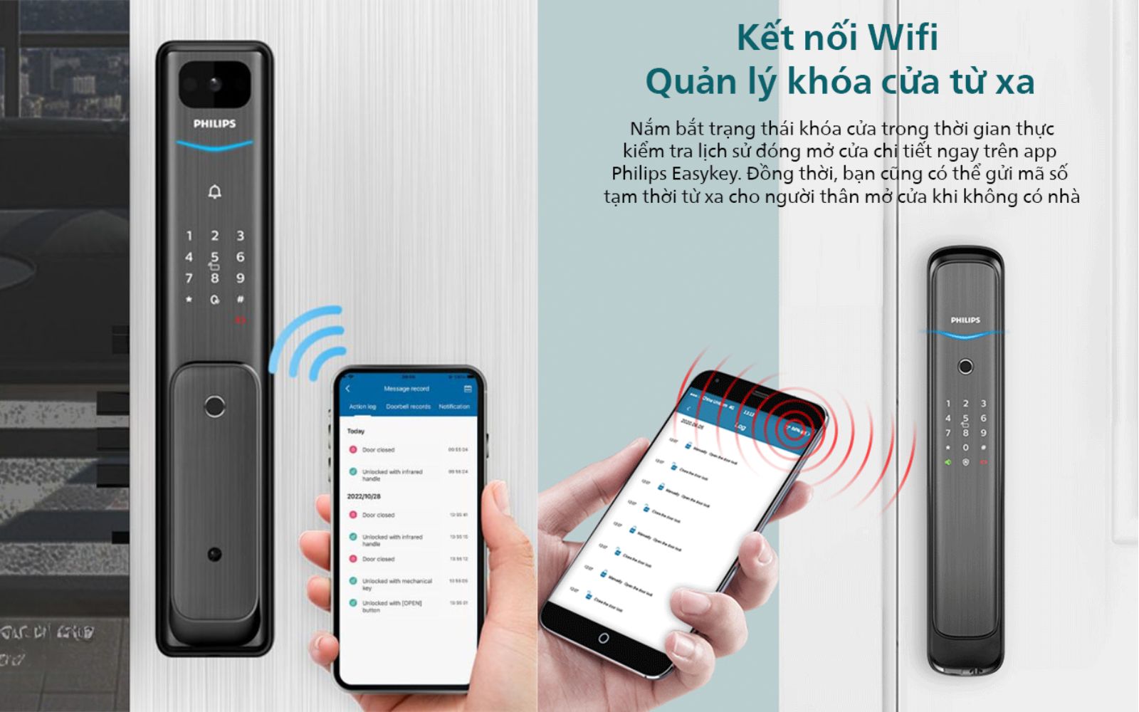 Hướng dẫn kết nối khóa cửa Philips với ứng dụng Philips EasyKey