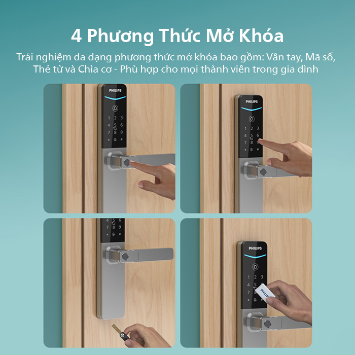 Hướng dẫn cài đặt khóa cửa thông minh Philips