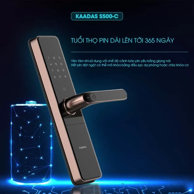 khóa cửa vân tay kaadas
