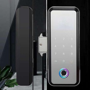 khóa cửa kính cường lực không cần khoan