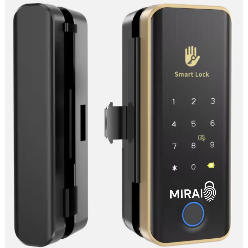 khóa cửa kính cường lực không cần khoan