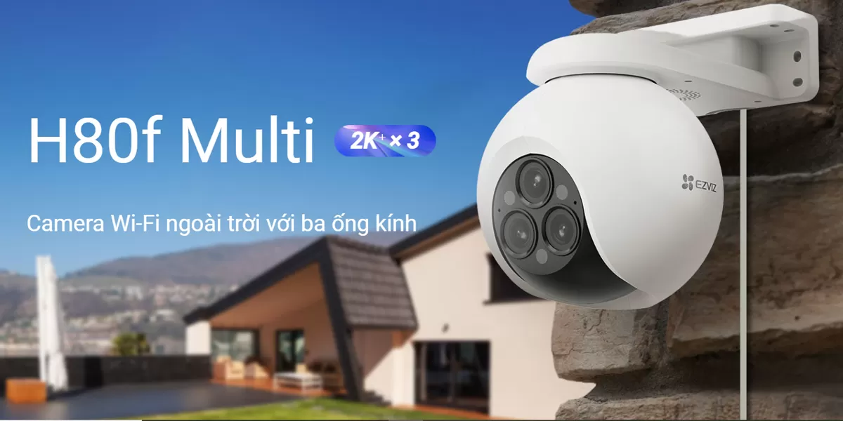 Camera 3 Ống Kính Ezviz H80f (Zoom 12X)