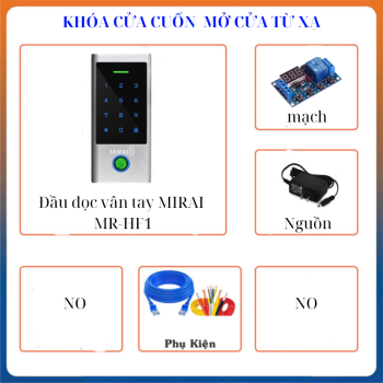 Khóa Cửa Vân Tay Cho Cửa Cuốn Mirai MR-HFC01
