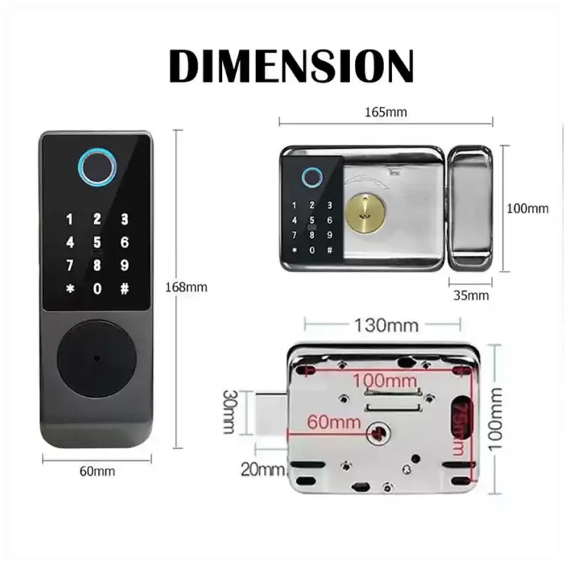 Khóa Cổng Vân Tay 2 Chiều Locstar LS-C68