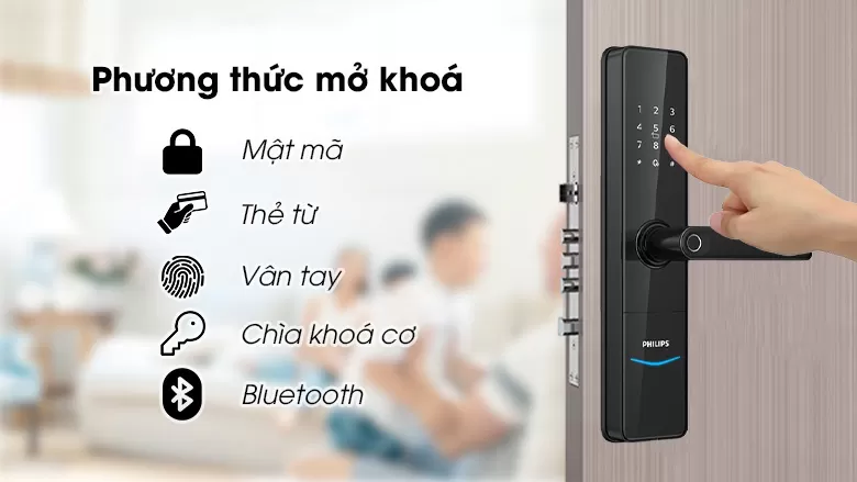 Khóa cửa vân tay Philips DDL603E-5HWS