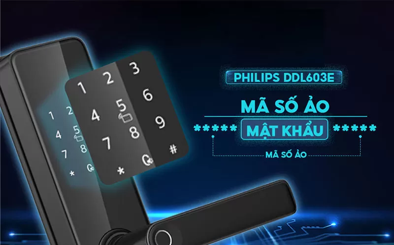 Khóa cửa vân tay Philips DDL603E-5HWS
