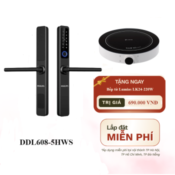 Khóa Vân Tay Cửa Nhôm Philips DDL608-5HWS