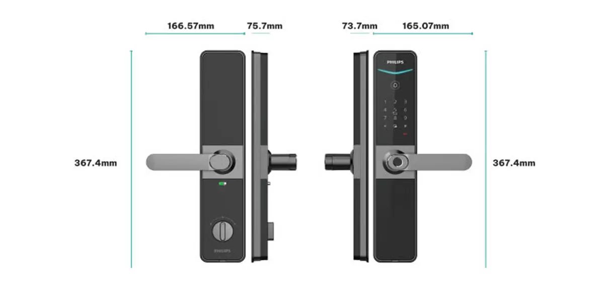Khóa cửa vân tay Philips DDL610-5HBS Wifi