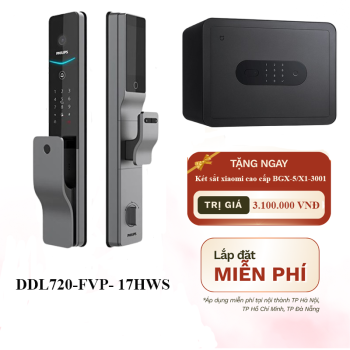 Khóa Nhận Diện Khuôn Mặt Cao Cấp Philips DDL720-FVP-7HWS