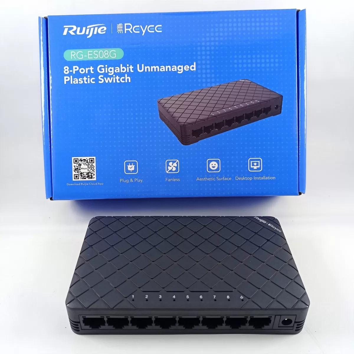 Thiết bị chuyển mạch Ruijie 8 cổng 10/100/1000 RG-ES08G