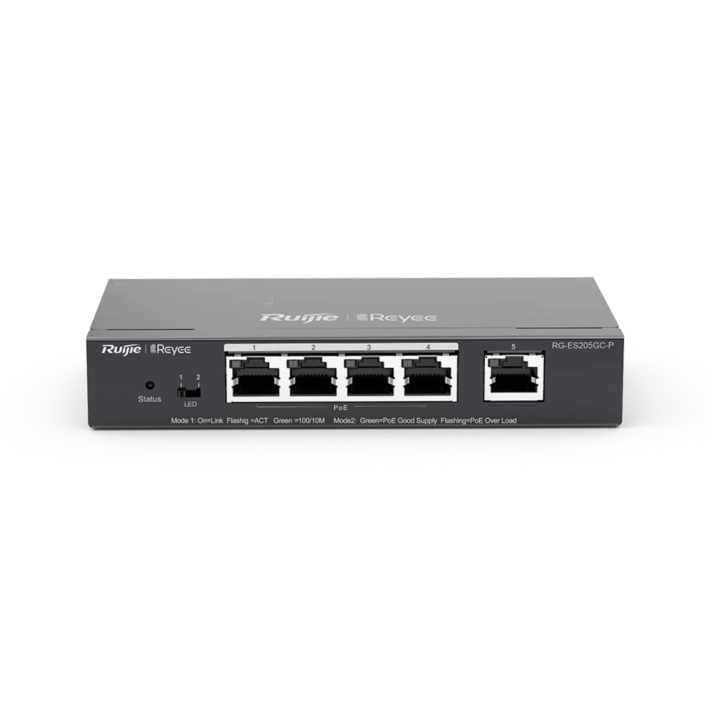 Thiết bị chuyển mạch Gigabit PoE được quản lý trên đám mây thông minh 5 cổng RG-ES205GC-P