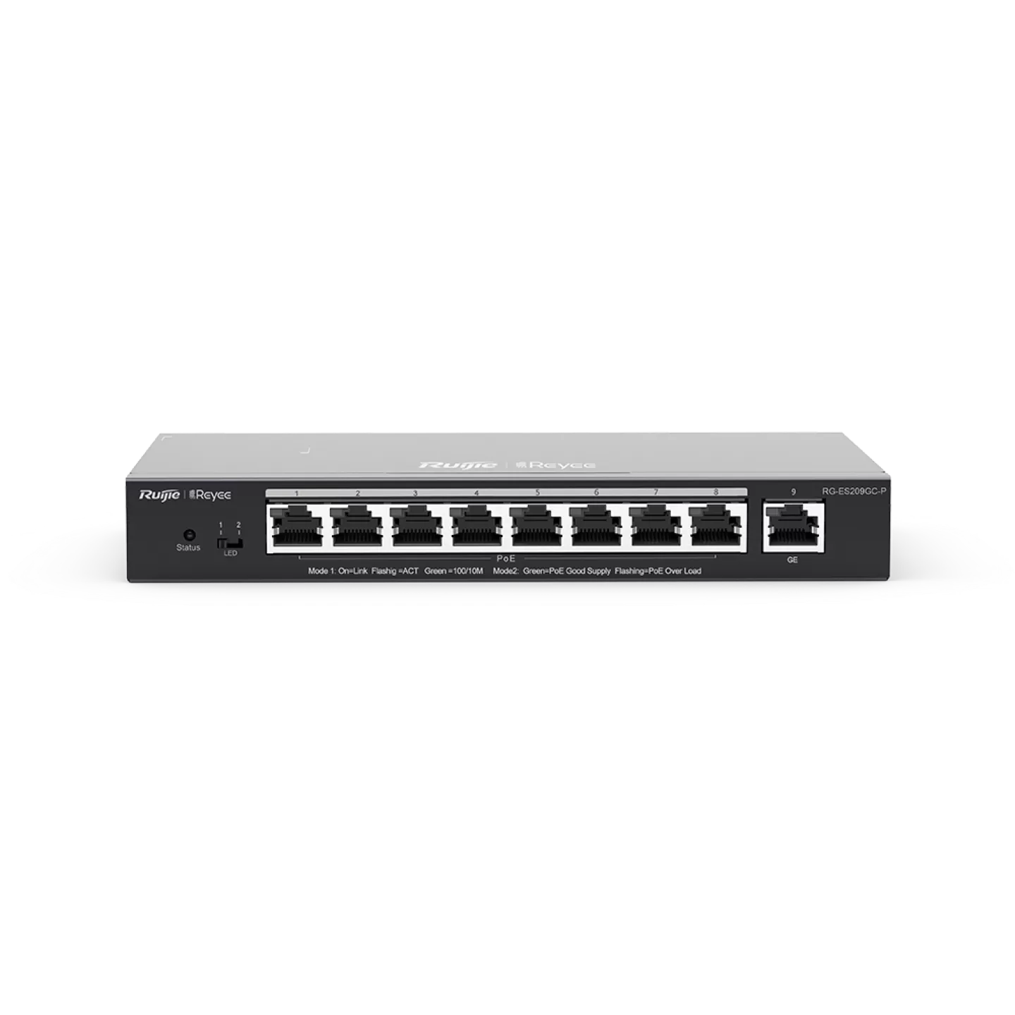 Thiết bị chuyển mạch Gigabit thông minh 9 cổng PoE được quản lý trên đám mây RG-ES209GC-P