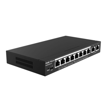 Thiết bị chuyển mạch Ruijie 8 cổng 10/100/1000BASE-T PoE/PoE+ và 4 cổng SFP 1000BASE-X RG-NIS3100-8GT4SFP-HP